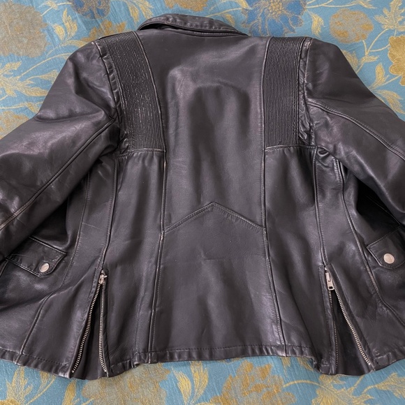 Vintage 80s Motorcycle Jacket | Women CAFE RACER Jacket | 80s Biker Jacket XSML - Picture 8 of 9